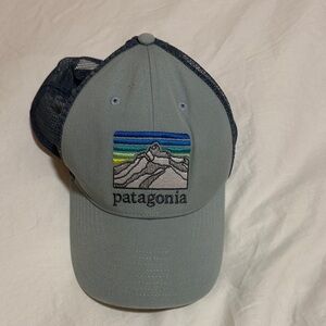 Patagonia Mountain Design Cap in Gray and Blue